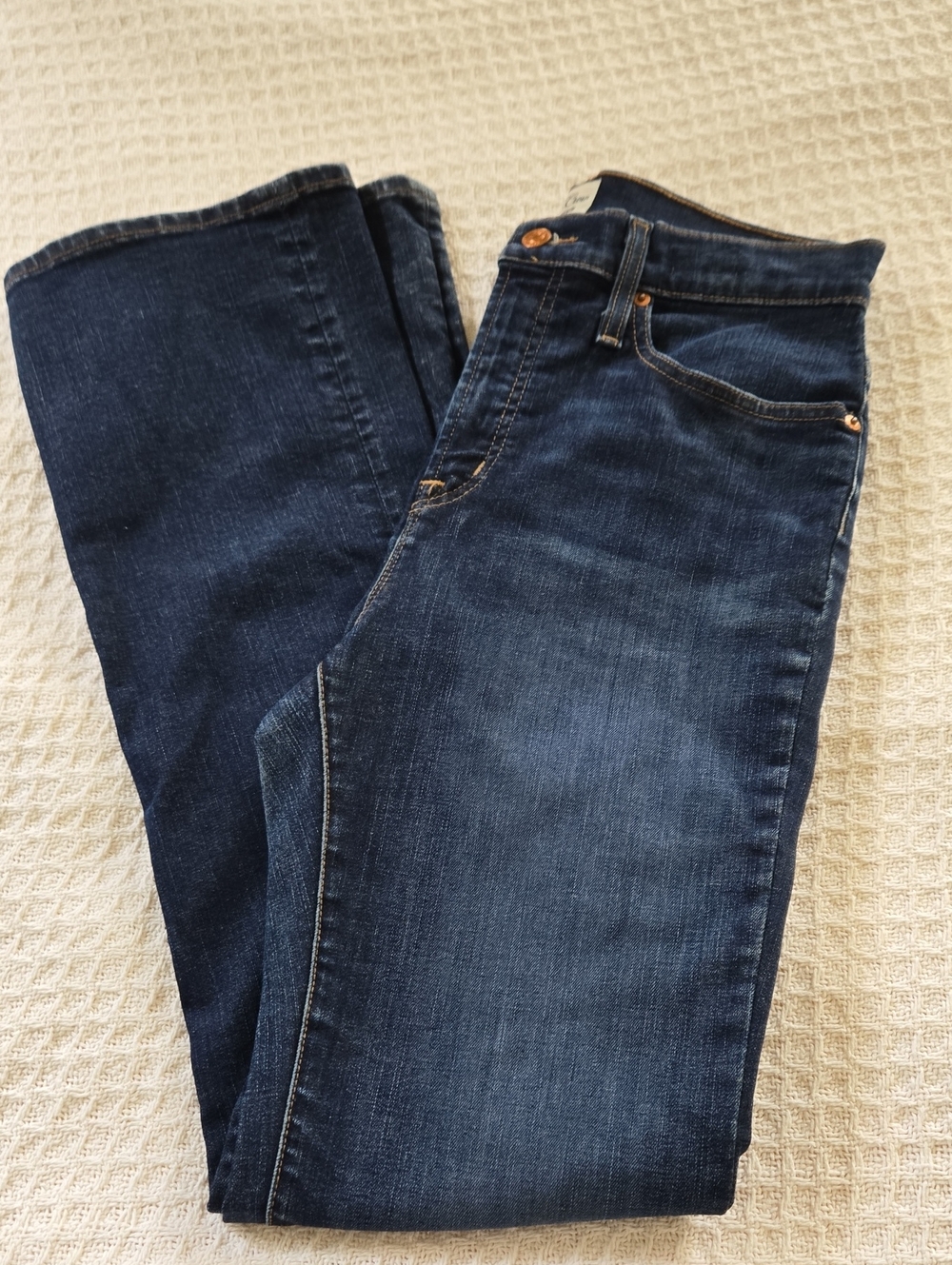 J. Crew Dark Wash DEMI Boot Full Length (31 Inch Inseam) Women's Jeans